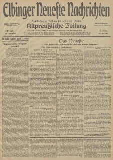Elbinger Neueste Nachrichten, Nr. 200 Freitag 24 Juli 1914 66. Jahrgang