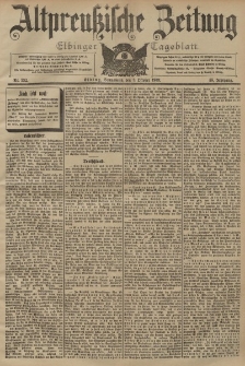 Altpreussische Zeitung, Nr. 232 Sonnabend 3 Oktober 1903, 55. Jahrgang