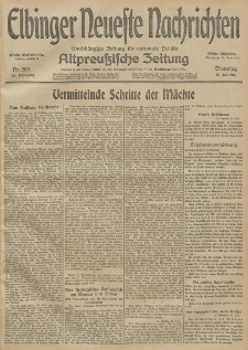 Elbinger Neueste Nachrichten, Nr. 204 Dienstag 28 Juli 1914 66. Jahrgang