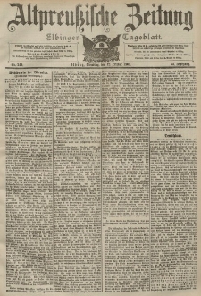 Altpreussische Zeitung, Nr. 240 Dienstag 12 Oktober 1903, 55. Jahrgang
