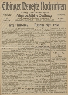 Elbinger Neueste Nachrichten, Nr. 205 Mittwoch 29 Juli 1914 66. Jahrgang