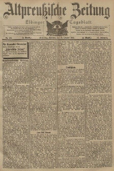 Altpreussische Zeitung, Nr. 251 Sonntag 25 Oktober 1903, 55. Jahrgang