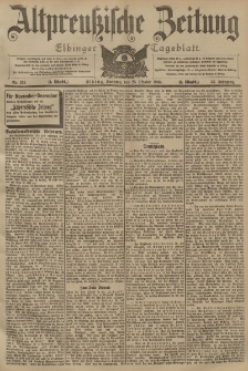 Altpreussische Zeitung, Nr. 251 Sonntag 25 Oktober 1903, 55. Jahrgang