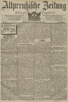 Altpreussische Zeitung, Nr. 254 Donnerstag 29 Oktober 1903, 55. Jahrgang