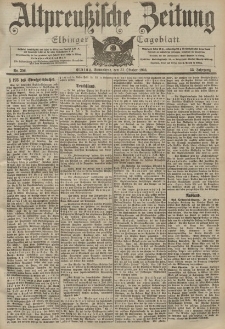 Altpreussische Zeitung, Nr. 256 Sonnabend 31 Oktober 1903, 55. Jahrgang