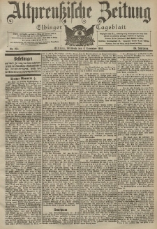 Altpreussische Zeitung, Nr. 259 Mittwoch 4 November 1903, 55. Jahrgang