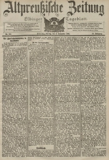 Altpreussische Zeitung, Nr. 261 Freitag 6 November 1903, 55. Jahrgang