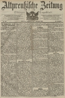Altpreussische Zeitung, Nr. 262 Sonnabend 7 November 1903, 55. Jahrgang