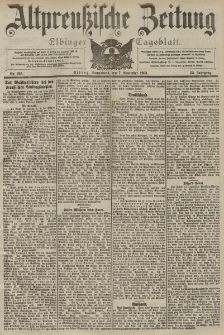 Altpreussische Zeitung, Nr. 262 Sonnabend 7 November 1903, 55. Jahrgang