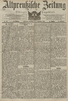 Altpreussische Zeitung, Nr. 263 Sonntag 8 November 1903, 55. Jahrgang