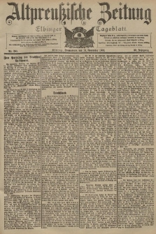 Altpreussische Zeitung, Nr. 268 Sonnabend 14 November 1903, 55. Jahrgang