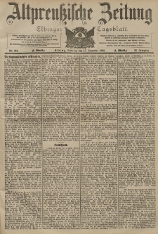 Altpreussische Zeitung, Nr. 269 Sonntag 15 November 1903, 55. Jahrgang
