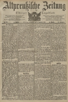 Altpreussische Zeitung, Nr. 285 Sonnabend 5 Dezember 1903, 55. Jahrgang
