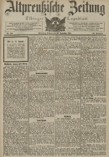 Altpreussische Zeitung, Nr. 296 Freitag 18 Dezember 1903, 55. Jahrgang