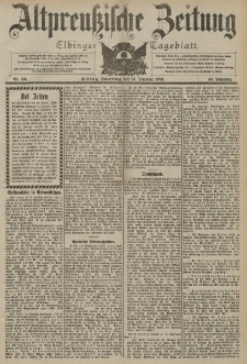 Altpreussische Zeitung, Nr. 301 Donnerstag 24 Dezember 1903, 55. Jahrgang