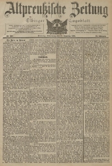 Altpreussische Zeitung, Nr. 305 Donnerstag 31 Dezember 1903, 55. Jahrgang