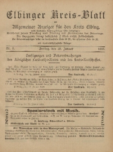 Kreis-Blatt des Königlich Preußischen Landraths-Amtes zu Elbing, Nr. 5 Freitag 18 Januar 1895