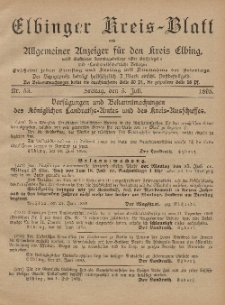 Kreis-Blatt des Königlich Preußischen Landraths-Amtes zu Elbing, Nr. 53 Freitag 5 Juli 1895