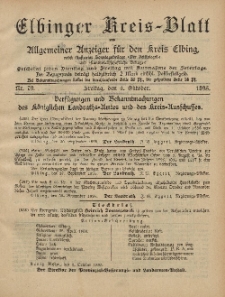 Kreis-Blatt des Königlich Preußischen Landraths-Amtes zu Elbing, Nr. 79 Freitag 4 Oktober 1895