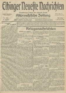 Elbinger Neueste Nachrichten, Nr. 246 Dienstag 8 September 1914 66. Jahrgang