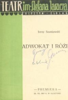 Adwokat i róże - program teatralny