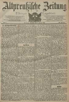 Altpreussische Zeitung, Nr. 3 Dienstag 5 Januar 1904, 56. Jahrgang