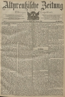 Altpreussische Zeitung, Nr. 6 Freitag 8 Januar 1904, 56. Jahrgang