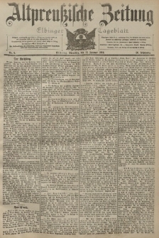 Altpreussische Zeitung, Nr. 9 Dienstag 12 Januar 1904, 56. Jahrgang
