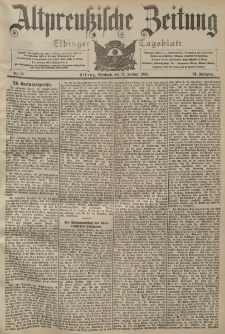 Altpreussische Zeitung, Nr. 10 Mittwoch 13 Januar 1904, 56. Jahrgang