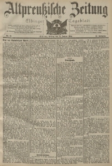 Altpreussische Zeitung, Nr. 12 Freitag 15 Januar 1904, 56. Jahrgang