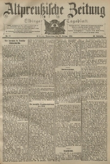 Altpreussische Zeitung, Nr. 17 Donnerstag 21 Januar 1904, 56. Jahrgang