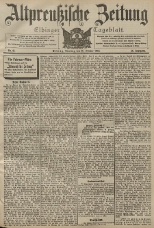 Altpreussische Zeitung, Nr. 21 Dienstag 26 Januar 1904, 56. Jahrgang