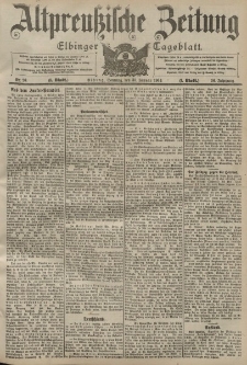 Altpreussische Zeitung, Nr. 26 Sonntag 31 Januar 1904, 56. Jahrgang