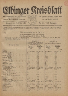 Kreis-Blatt des Königlich Preußischen Landraths-Amtes zu Elbing, Nr. 19 / 123 Jahrgang, Dienstag 18 März 1941