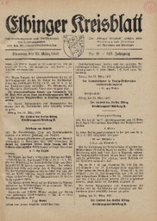 Kreis-Blatt des Königlich Preußischen Landraths-Amtes zu Elbing, Nr. 21 / 123 Jahrgang, Dienstag 25 März 1941