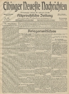 Elbinger Neueste Nachrichten, Nr. 269 Donnerstag 1 Oktober 1914 66. Jahrgang