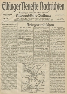 Elbinger Neueste Nachrichten, Nr. 270 Freitag 2 Oktober 1914 66. Jahrgang