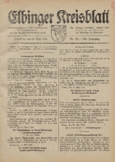 Kreis-Blatt des Königlich Preußischen Landraths-Amtes zu Elbing, Nr. 36 / 123 Jahrgang, Dienstag 20 Mai 1941