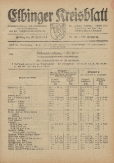 Kreis-Blatt des Königlich Preußischen Landraths-Amtes zu Elbing, Nr. 50 / 123 Jahrgang, Freitag 25 Juli 1941
