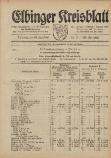 Kreis-Blatt des Königlich Preußischen Landraths-Amtes zu Elbing, Nr. 51 / 123 Jahrgang, Dienstag 29 Juli 1941