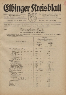 Kreis-Blatt des Königlich Preußischen Landraths-Amtes zu Elbing, Nr. 60 / 123 Jahrgang, Dienstag 2 September 1941
