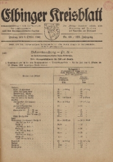 Kreis-Blatt des Königlich Preußischen Landraths-Amtes zu Elbing, Nr. 68 / 123 Jahrgang, Freitag 3 Oktober 1941