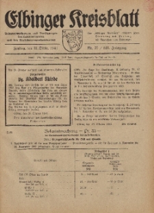 Kreis-Blatt des Königlich Preußischen Landraths-Amtes zu Elbing, Nr. 75 / 123 Jahrgang, Freitag 31 Oktober 1941