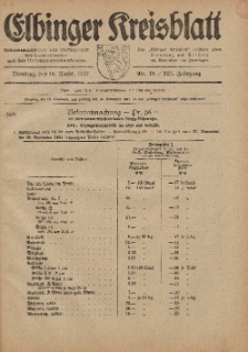 Kreis-Blatt des Königlich Preußischen Landraths-Amtes zu Elbing, Nr. 78 / 123 Jahrgang, Dienstag 18 November 1941