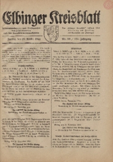 Kreis-Blatt des Königlich Preußischen Landraths-Amtes zu Elbing, Nr. 80 / 123 Jahrgang, Freitag 28 November 1941