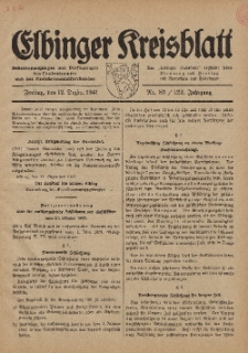 Kreis-Blatt des Königlich Preußischen Landraths-Amtes zu Elbing, Nr. 83 / 123 Jahrgang, Freitag 12 Dezember 1941