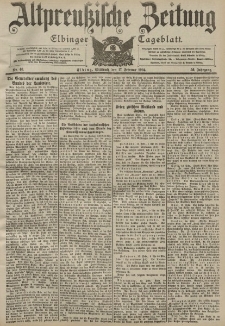 Altpreussische Zeitung, Nr. 40 Mittwoch 17 Februar 1904, 56. Jahrgang