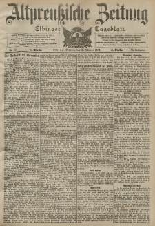 Altpreussische Zeitung, Nr. 44 Sonntag 21 Februar 1904, 56. Jahrgang