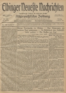 Elbinger Neueste Nachrichten, Nr. 277 Freitag 9 Oktober 1914 66. Jahrgang