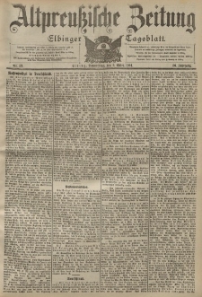 Altpreussische Zeitung, Nr. 53 Donnerstag 3 März 1904, 56. Jahrgang